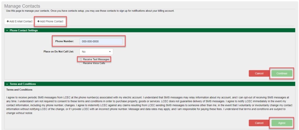 SmartHub Add Phone Contact
