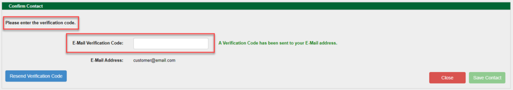 SmartHub Confirm Email Contact